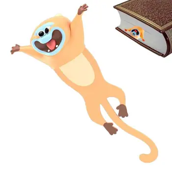 3D Cartoon Živali Zaznamek | Zabavno Branje Knjige Označevalcev za Otroke | Knjiga Dodatki Pisalne Potrebščine Šolske Darilo za Študente